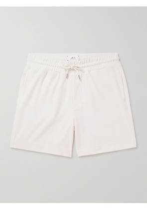 Mr P. - Straight-Leg Organic Cotton-Terry Drawstring Shorts - Men - Neutrals - XS