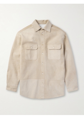 LOEWE - Suede Overshirt - Men - Neutrals - IT 46