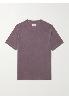 Mr P. - Linen T-Shirt - Men - Purple - XS