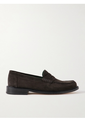 VINNY's - Yardee Suede Penny Loafers - Men - Brown - EU 40