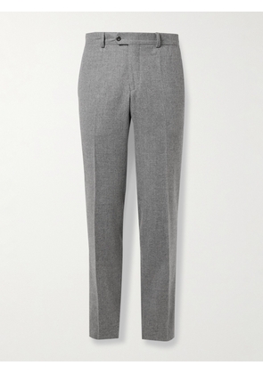 Rubinacci - Modluca Straight-Leg Pleated Wool-Flannel Trousers - Men - Gray - IT 44
