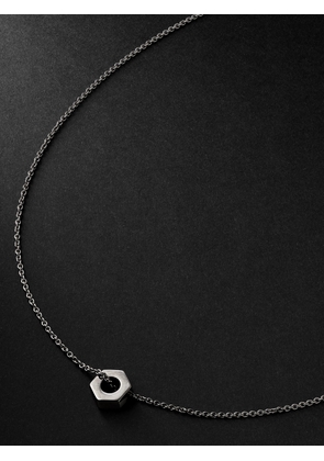 EÉRA - Mini Dado Blackened Silver Necklace - Men - Black