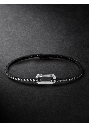 EÉRA - Paris White Gold Diamond Tennis Bracelet - Men - Black