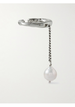Acne Studios - Silver-Tone Pearl Ear Cuff - Men - Silver