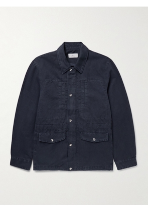 Mr P. - Cotton and Linen-Blend Twill Field Jacket - Men - Blue - XS