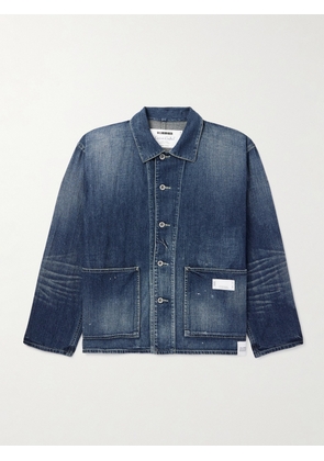Neighborhood - Logo-Appliquéd Denim Overshirt - Men - Blue - S