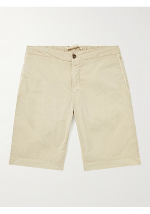 Slowear - Slim-Fit Cotton-Blend Bermuda Shorts - Men - Neutrals - UK/US 28