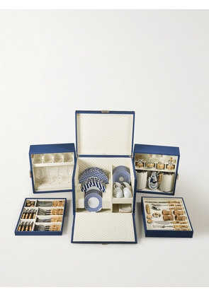 Lorenzi Milano - Bamboo and Leather Picnic Trunk - Men - Blue