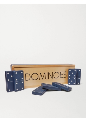 WILLIAM & SON - Leather and Maple Wood Carpet Dominoes Set - Men - Blue