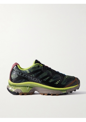 Salomon - XT-4 OG Rubber-Trimmed Mesh Sneakers - Men - Black - UK 7