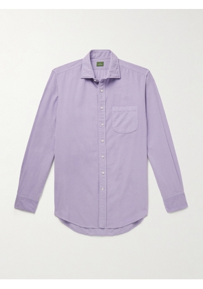 Sid Mashburn - Garment-Dyed Cotton-Corduroy Shirt - Men - Purple - S