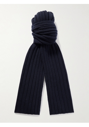 Purdey - Ribbed Cashmere Scarf - Men - Blue