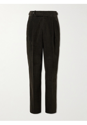 Purdey - Straight-Leg Cotton-Corduroy Trousers - Men - Green - UK/US 30