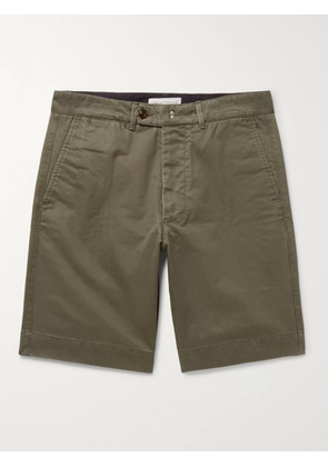 Officine Générale - Fisherman Cotton-Twill Shorts - Men - Green - UK/US 28