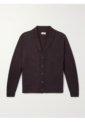 Altea - Shawl-Collar Wool and Cashmere-Blend Cardigan - Men - Burgundy - S