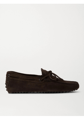 Tod's - Gommino Suede Driving Shoes - Men - Brown - UK 6