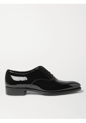 KINGSMAN - George Cleverley Patent-Leather Oxford Shoes - Men - Black - UK 6