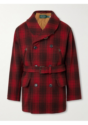 Polo Ralph Lauren - Polo Country Shawl-Collar Belted Checked Cotton Jacket - Men - Red - XS