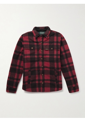Polo Ralph Lauren - Polo Country Checked Padded Recycled-Fleece Overshirt - Men - Red - XS