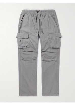 JOHN ELLIOTT - Straight-Leg Cotton-Poplin Cargo Trousers - Men - Gray - S