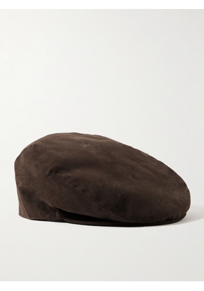 Purdey - Litton Alcantara® Flat Cap - Men - Brown - 57