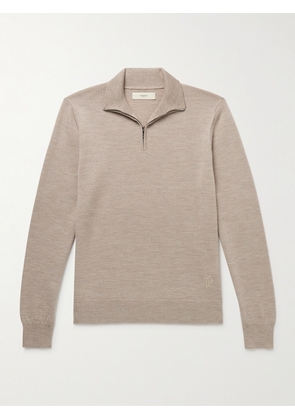 Purdey - Linton Wool Half-Zip Sweater - Men - Brown - S