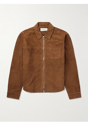 Officine Générale - Sid Suede Overshirt - Men - Brown - XS
