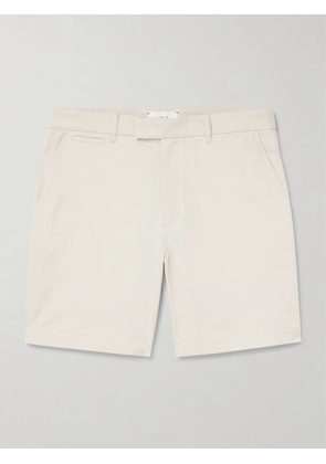 Mr P. - Straight-Leg Stretch Recycled Cotton-Blend Twill Golf Shorts - Men - Neutrals - 28