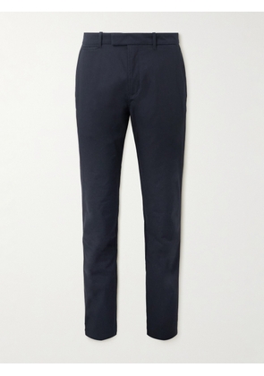 Mr P. - Samuel Slim-Fit Straight-Leg Stretch-Cotton Golf Trousers - Men - Blue - 28
