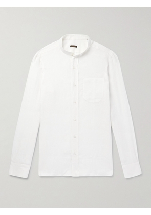 Rubinacci - Guru Grandad-Collar Linen Shirt - Men - White - XS