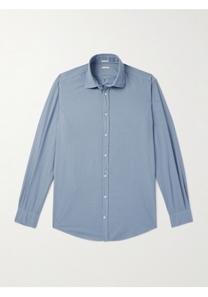 Massimo Alba - Canary Checked Cotton Shirt - Men - Blue - S