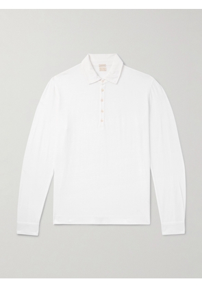 Massimo Alba - Ischia Cotton and Cashmere-Blend Jersey Polo Shirt - Men - White - S