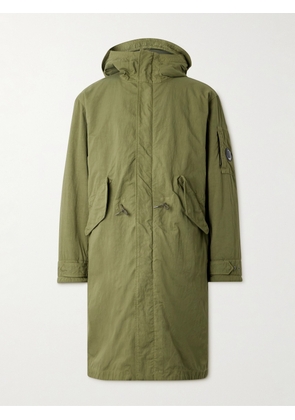 C.P. Company - Metropolis Logo-Appliquéd Padded Twill Hooded Parka - Men - Green - S