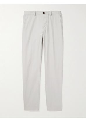 Sid Mashburn - Field Straight-Leg Garment-Dyed Cotton-Twill Trousers - Men - Neutrals - UK/US 30