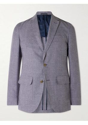 Sid Mashburn - Ghost Slim-Fit Wool, Cotton, Silk and Linen-Hopsack Blazer - Men - Blue - IT 46