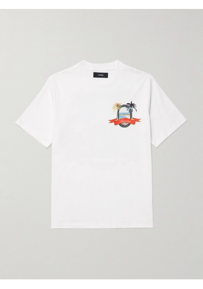 AMIRI - MA Paradise Logo-Print Cotton-Jersey T-Shirt - Men - Neutrals - XS