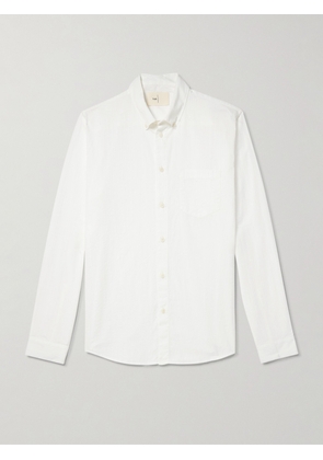 Folk - Anniversary Button-Down Collar Embroidered Cotton-Gauze Shirt - Men - White - XS