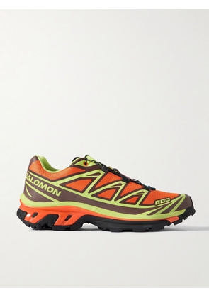 Salomon - XT-6 Mesh and Rubber Sneakers - Men - Orange - UK 7
