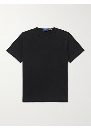 Polo Ralph Lauren - Logo-Embroidered Cotton-Jersey T-Shirt - Men - Black - S