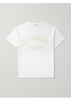 Givenchy - Logo-Appliquéd Cotton-Jersey T-Shirt - Men - White - XS