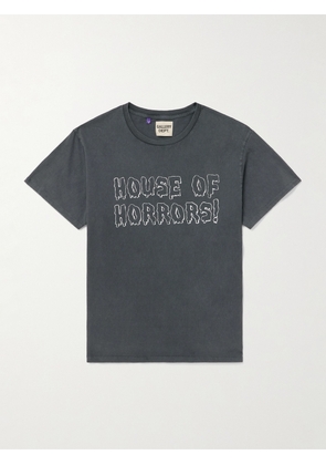 Gallery Dept. - Horrors Glittered Printed Cotton-Jersey T-Shirt - Men - Gray - S