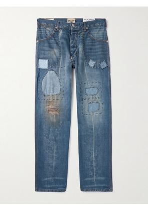 Gallery Dept. - Bare Knuckle Straight-Leg Distressed Patchwork Jeans - Men - Blue - UK/US 28