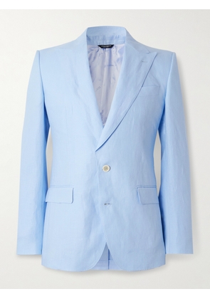 Dolce&Gabbana - Linen Suit Jacket - Men - Blue - IT 46