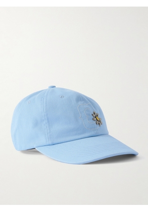 Cherry Los Angeles - Logo-Embroidered Embellished Cotton-Twill Baseball Cap - Men - Blue