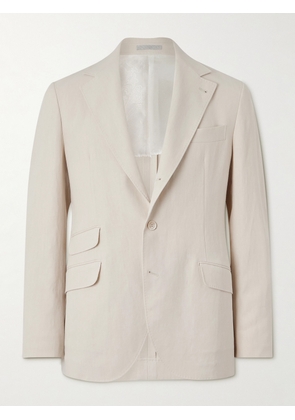 Brunello Cucinelli - Linen Suit Jacket - Men - Neutrals - IT 46
