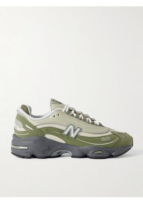 New Balance - M1000 Embroidered Panelled Mesh Sneakers - Men - Green - UK 6