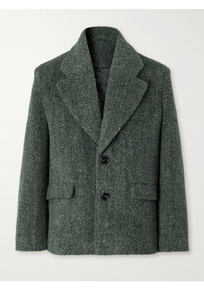 SÉFR - Argento Brushed-Knit Blazer - Men - Black - S