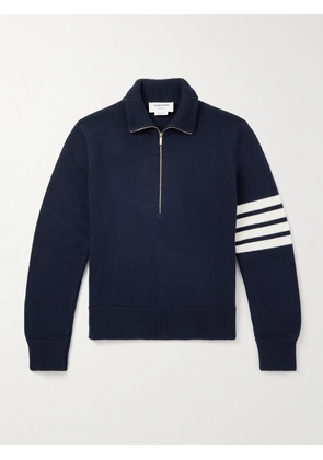 Thom Browne - Striped Wool Half-Zip Sweater - Men - Blue - 1