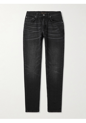 Nudie Jeans - Solid Ollie Slim-Fit Straight-Leg Jeans - Men - Black - 28W 32L