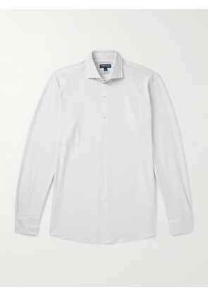 Peter Millar - Excursionist Flex Slim-Fit Striped Cotton-Blend Shirt - Men - Gray - S